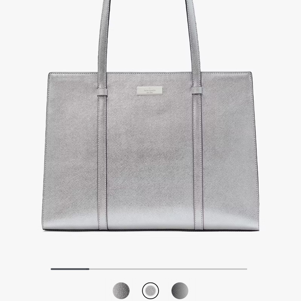 💥💥Price Drop💥 KATE SPADE KENZIE METALLIC LARGE TOTE NWT - Picture 8 of 16